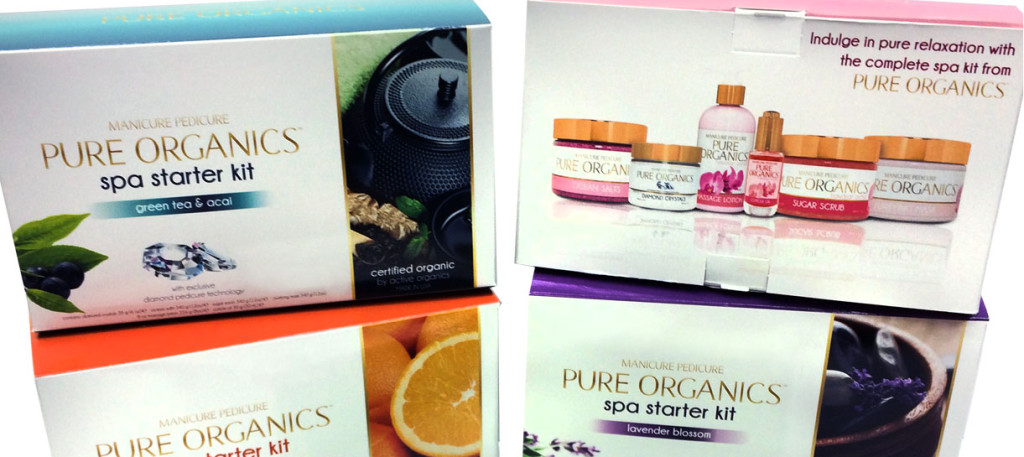 Pure Organics spa starter kits